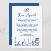 WONDERLANDハンドドロー編集可能結婚メニュー メニュー (正面/裏面)