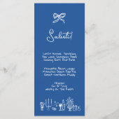 WONDERLANDハンドドロー編集可能結婚メニュー メニュー (裏面)