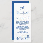 WONDERLANDハンドドロー編集可能結婚メニュー メニュー (正面/裏面)