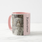 Wonderlandパーソナライズされたのヴィンテージアリス マグカップ (正面左)