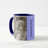 Wonderlandパーソナライズされたのヴィンテージアリス マグカップ (正面左)