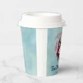 Wonderlandファンシー白うさぎ茶パーティー行く 紙コップ (右)