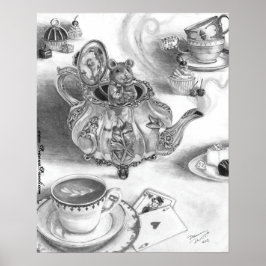 WonderlandポスターのDormouseポスターアリス ポスター