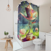 Wonderlandマジカルデザインで自分のアリスを作成 シャワーカーテン