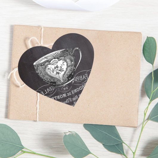 Wonderland茶のシャルボードアリスパーティーティーカップ ハートシール