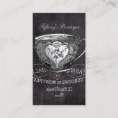 Wonderland茶のシャルボードアリスパーティーティーカップ 名刺 (正面)