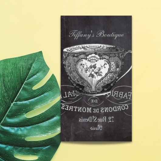 Wonderland茶のシャルボードアリスパーティーティーカップ 名刺