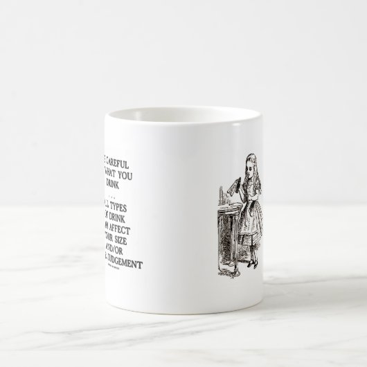 Wonderland飲み物には気を付けなさい(アリス) コーヒーマグカップ (中央)