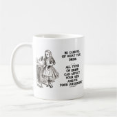 Wonderland飲み物には気を付けなさい(アリス) コーヒーマグカップ (左)