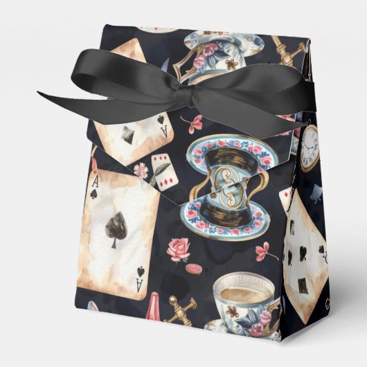 Wonderland Alice Pattern  フェイバーボックス (正面サイド)