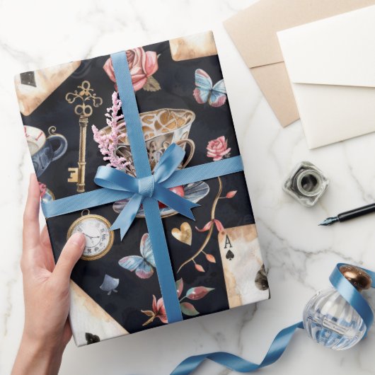 Wonderland Alice Pattern  ラッピングペーパー (ギフト)