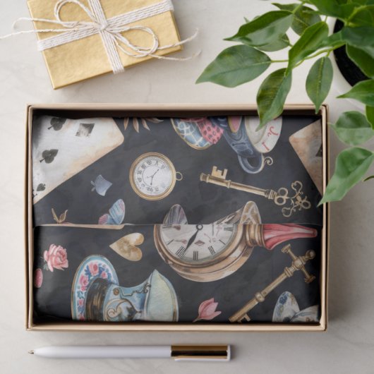 Wonderland Alice Pattern  薄葉紙 (ギフト)