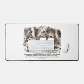 Wonderland Alice Tweedledum Tweedledee Logic Qte デスクマット (キーボード&マウス)