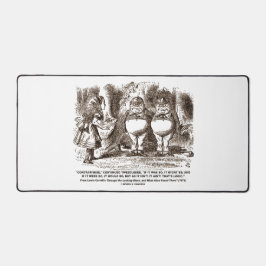 Wonderland Alice Tweedledum Tweedledee Logic Qte デスクマット