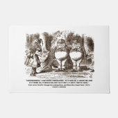 Wonderland Alice Tweedledum Tweedledee Logic Qte ドアマット (正面)