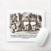 Wonderland Alice Tweedledum Tweedledee Logic Qte マウスパッド (マウス)