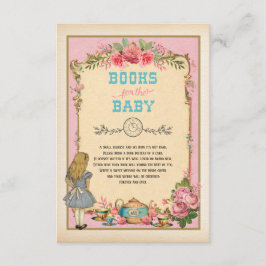 Wonderland Booksのピンクのヴィンテージアリスベビー エンクロージャーカード