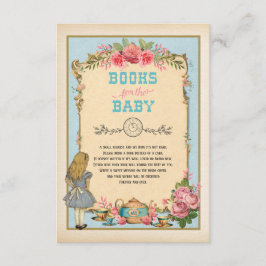 Wonderland Booksのブルーヴィンテージアリスベビー エンクロージャーカード