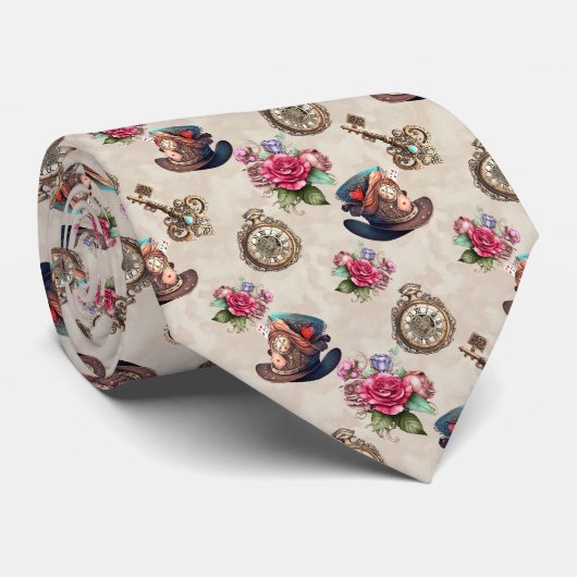 Wonderland Classic Pattern Necktie Tie ネクタイ (ロール)