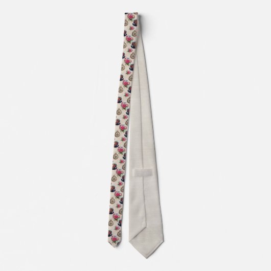 Wonderland Classic Pattern Necktie Tie ネクタイ (裏面)