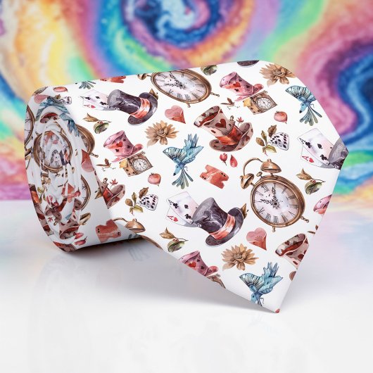 Wonderland Classic Pattern Necktie Tie ネクタイ