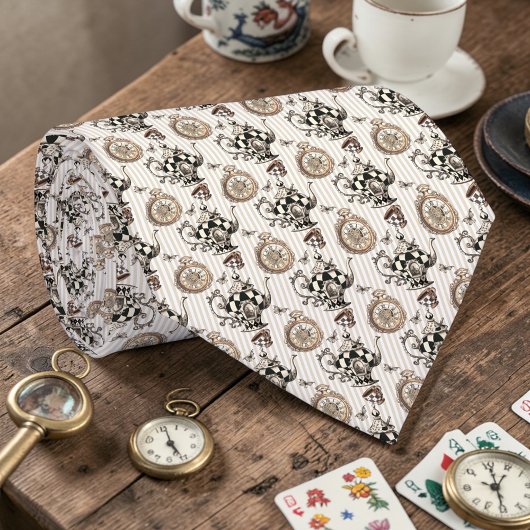 Wonderland Classic Pattern Necktie Tie ネクタイ