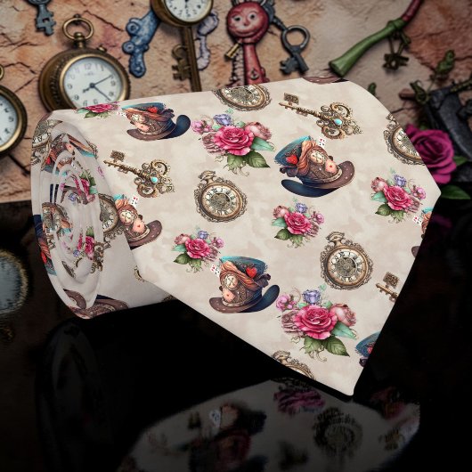 Wonderland Classic Pattern Necktie Tie ネクタイ