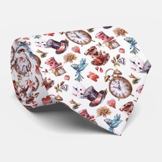 Wonderland Classic Pattern Necktie Tie ネクタイ (ロール)