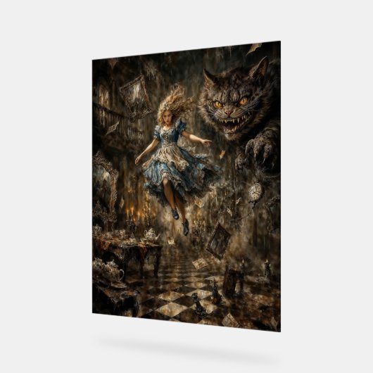 Wonderland Fall アクリルサイン (傾斜)