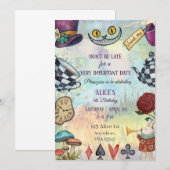 Wonderland Invitation 招待状 (正面/裏面)