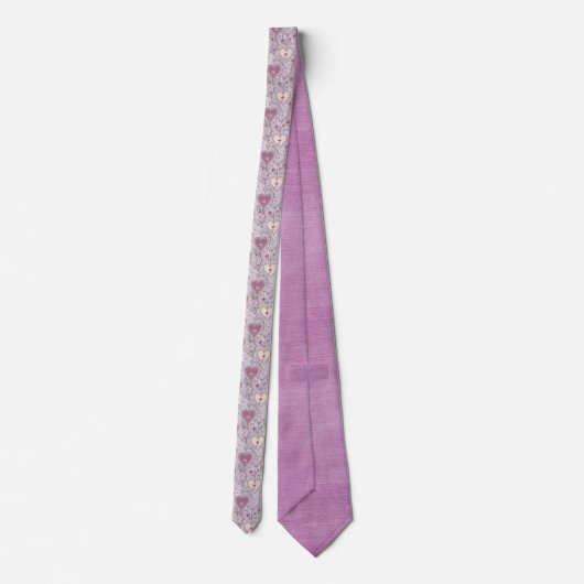 Wonderland Lilac Classic Pattern Necktie Tie ネクタイ (裏面)