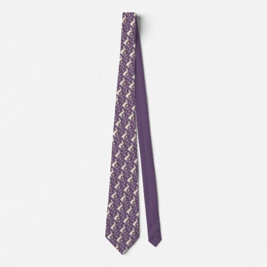 Wonderland Lilac Classic Pattern Necktie Tie ネクタイ (正面)