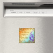 Wonderland Rabbitは日付ベビーシャワーを保存 マグネット (インサイチュ (食洗機))