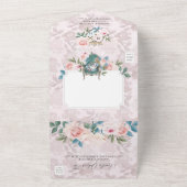 Wonderland Storybookのおとぎ話ヴィンテージアリス オールインワン招待状 (外側)