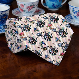 Wonderland Teapot Pattern Necktie Tie ネクタイ