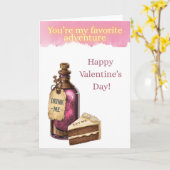 Wonderland Valetine's Card - Favorite Adventure カード (黄色い花)