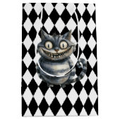 Wonderland with Black White Diamonds Birthday ミディアムペーパーバッグ (正面)