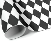 Wonderland with Black White Diamonds Birthday ラッピングペーパー (ロールコーナー)
