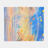 Wonderrful view on sunsetart,abstract background,a フリースブランケット (正面(横))