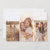 Wonders of His Love Christian Christmas 4 Photo シーズンカード (裏面)