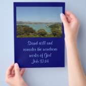 Wondrous Works [of God] - Job 37:14 チラシ (手)