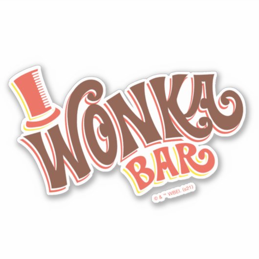 Wonka Bar Logo シール (正面)