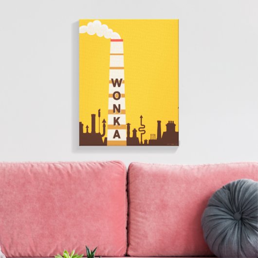 Wonka Factory Silhouette キャンバスプリント (インサイチュ (リビング))
