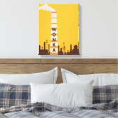 Wonka Factory Silhouette キャンバスプリント (インサイチュ (寝室))