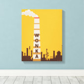 Wonka Factory Silhouette キャンバスプリント (インサイチュ (ウッドフロア))