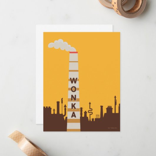 Wonka Factory Silhouette ノートカード (正面/裏面インサイチュ)