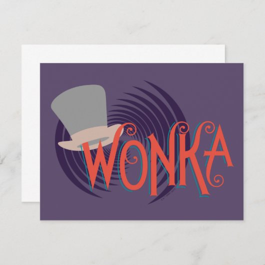 Wonka Spiral Logo ノートカード (正面/裏面)