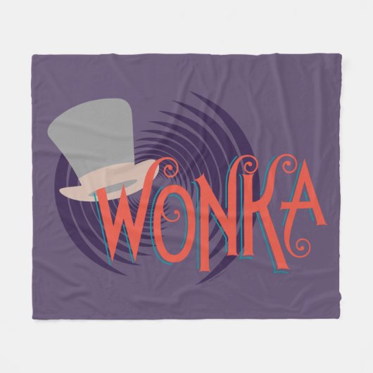 Wonka Spiral Logo フリースブランケット (正面(横))