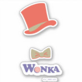 Wonka Top Hat & Bow Tie シール (正面)