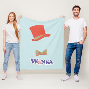 Wonka Top Hat & Bow Tie フリースブランケット